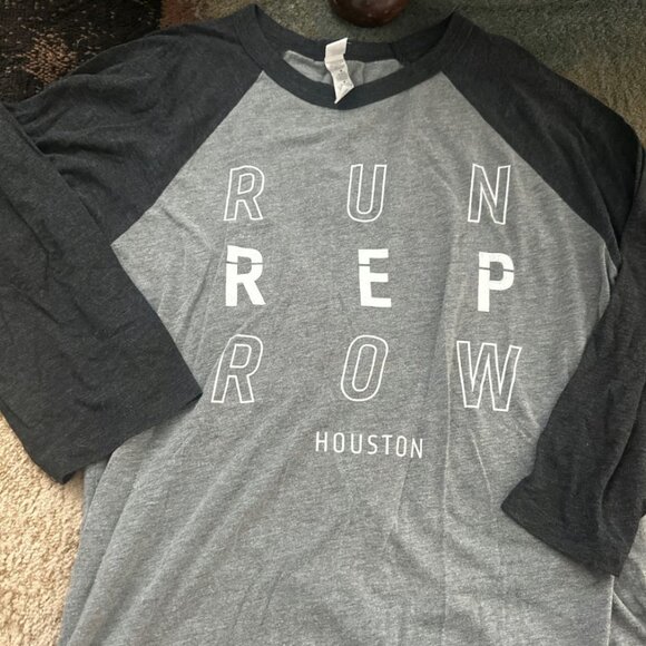 OTF Run Rep Row Baseball Style Tshirt Houston - Picture 1 of 2